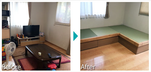 畳小上がり取り付け