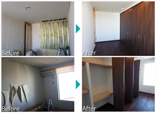 寝室のリフォーム